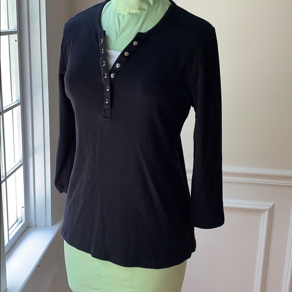 croft & barrow Tops - CROFT & BARROW Black Top